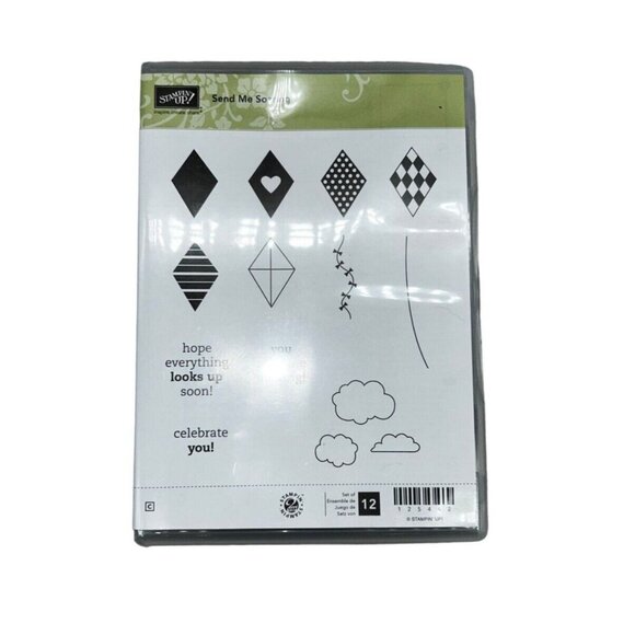 Stampin Up SEND ME SOARING KITES Rubber Stamp Crafts Card Making Scrapbooking - Picture 5 of 6